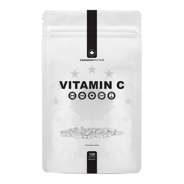 Vitamin C capsules bottle